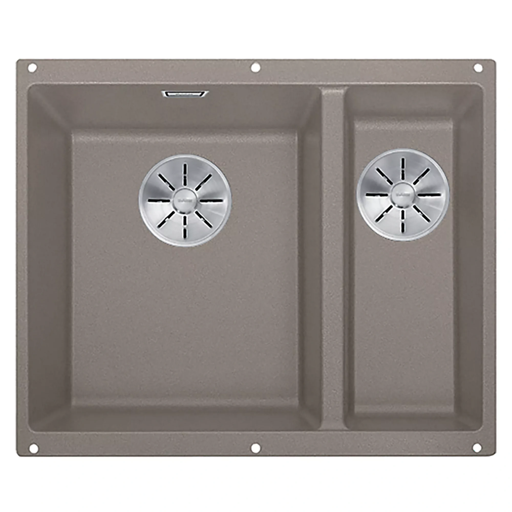 Blanco Subline 340/160-u Undermounted 1.5 Bowl Composite Granite Kitchen Sink With Left Hand Bowl, Anthracite