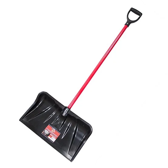 22 In. Combination Snow Shovel/pusher With Fiberglass Handle And Poly D-grip