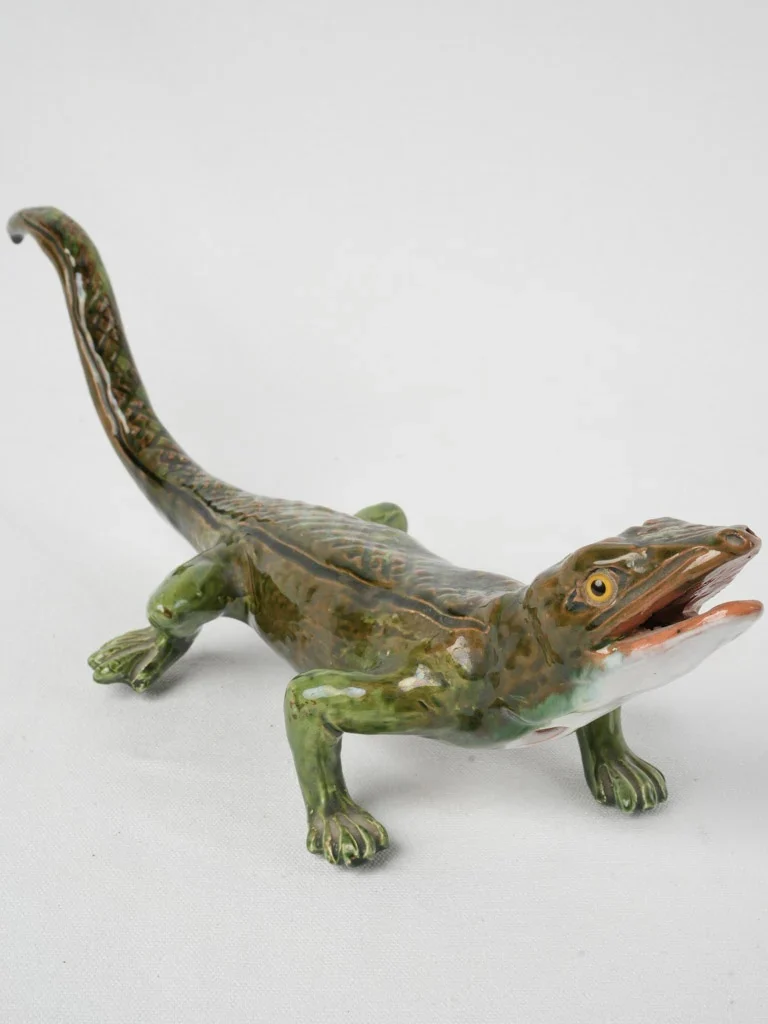 Vintage Sculpture Of A Lizard From Provence 17ac