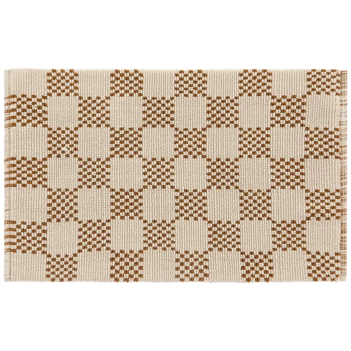 Comfy Bath Mat | Checks - 21x34 + Liner
