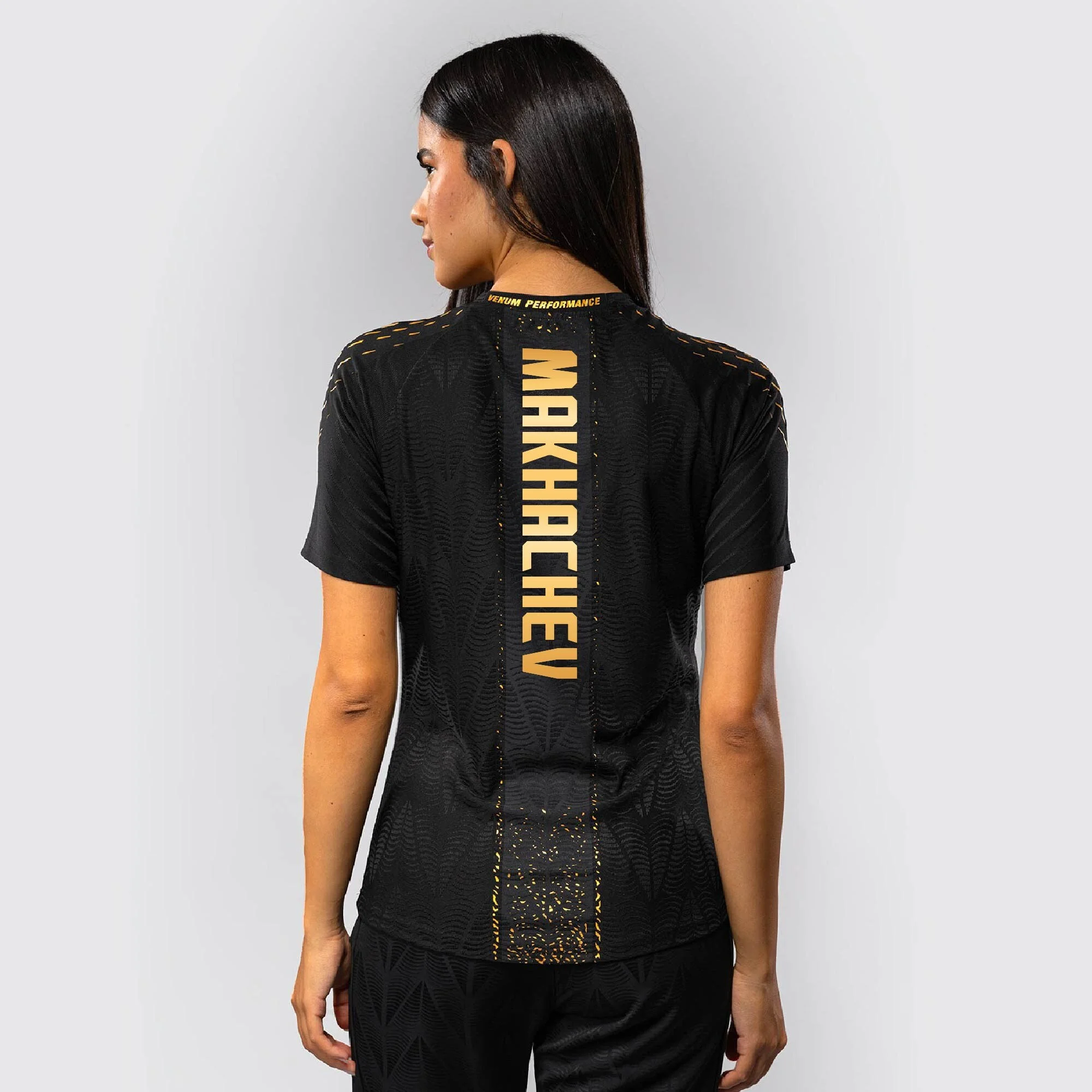 Women's Ufc Zenith By Venum Black/gold Islam Makhachev Authentic Fight Night Champion Walkout Jersey
