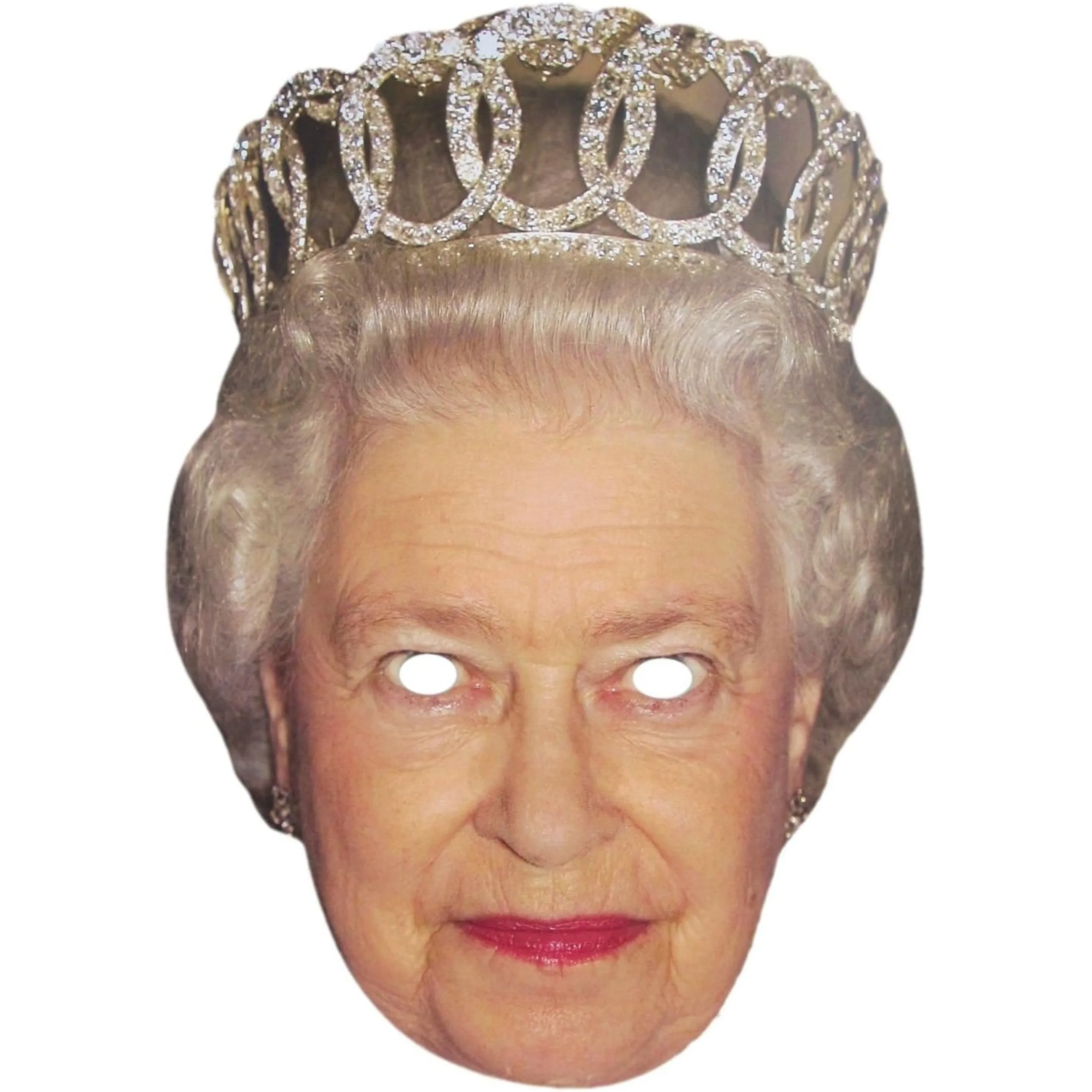 Queen Elizabeth Face Mask Royal Family Event Celebrity Birthday Fancy Dress Do Hen Party Girls Street Party Support