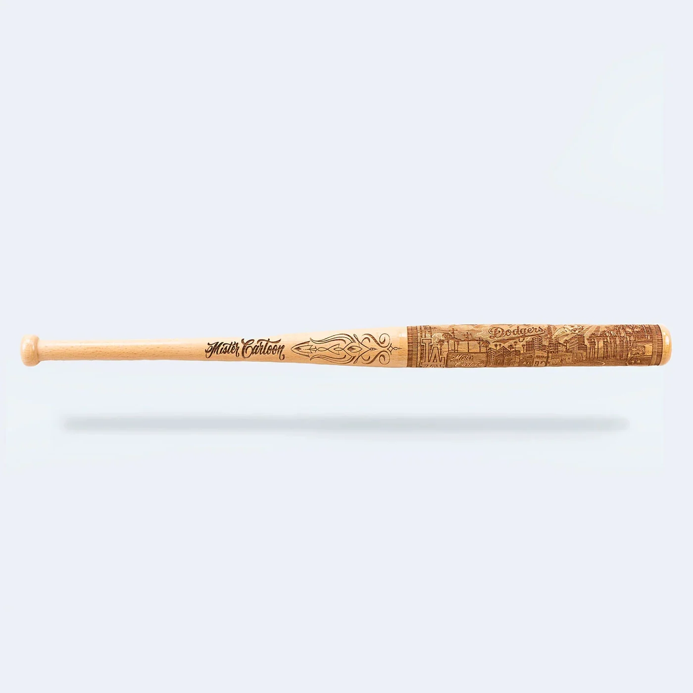 Mister Cartoon X Pillbox - Los Angeles Dodgers (mlb) - Mini Wooden "souvenir" Baseball Bat