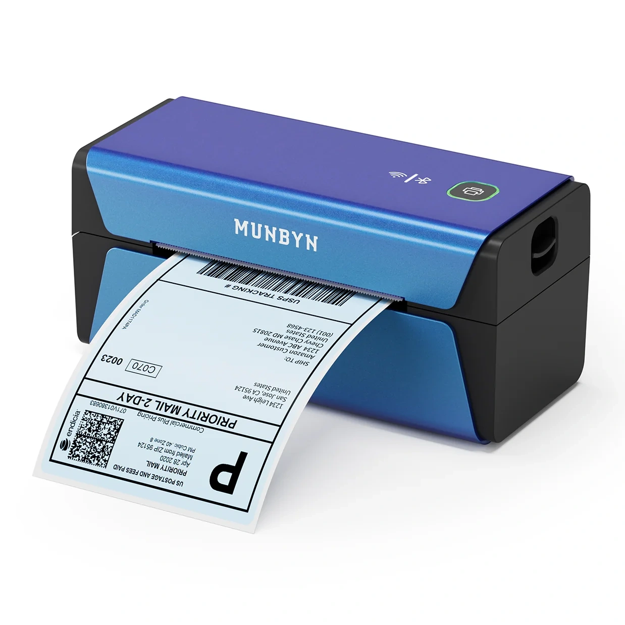 Munbyn Realwriter 401ap Airprint 300dpi Voice Controlled Thermal Printer Kits - Blue/type 2