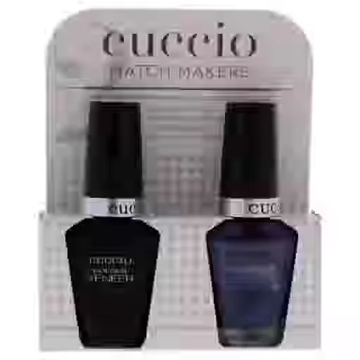 Match Makers Set - Purple Rain In Spain By Cuccio Colour For Women - 2 Pc 0.44oz Veneer Soak Of Gel Nail Polish, 0.43oz Colour Nail Polish