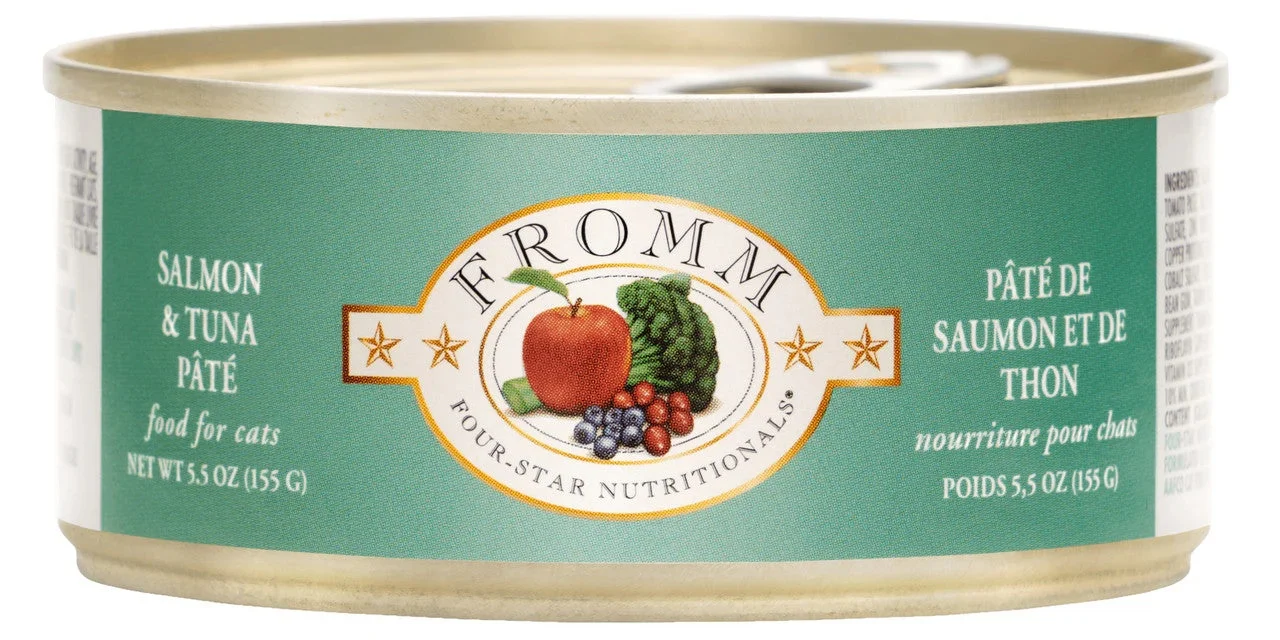 Fromm Four-star Salmon & Tuna Pate Canned Cat Food 5.5 Oz