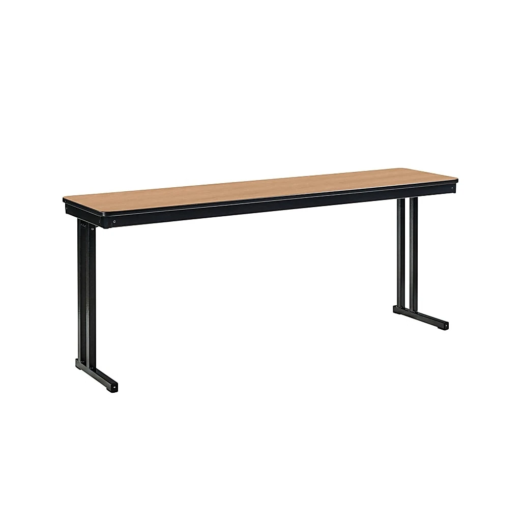 Max Seating Folding Table, 18‑’ X 72‑’ X 29‑’, New Age Oak