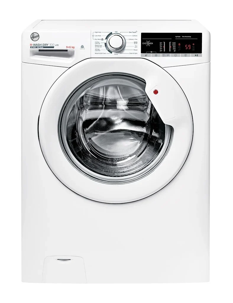 Hoover H3d 496te/1-80 H-wash&dry 300 Lite 9/6kg 1400rpm E/b Rated Freestanding Washer Dryer - White