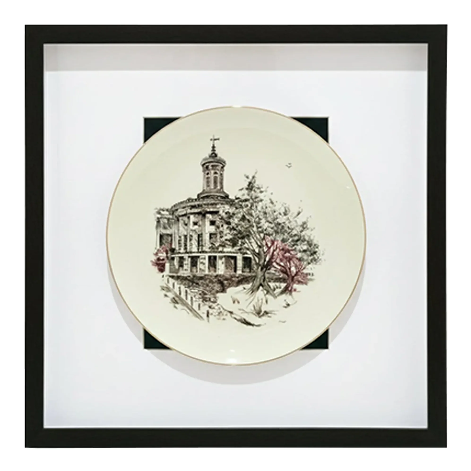 Framed Lenox “the Old Philadelphia Exchange, 1834” Plate – Delaware Fund Series