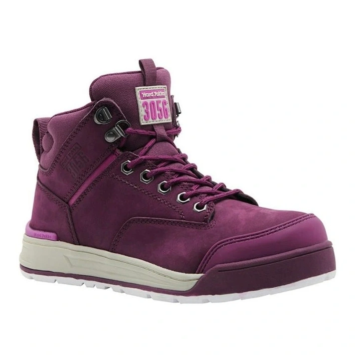 Hard Yakka #3056 Safety Lace Steel Cap Boot In Shiraz