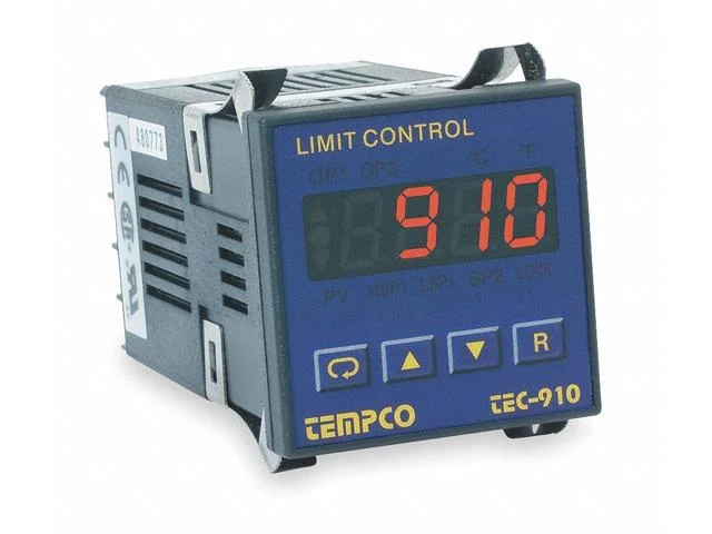 Tec16001 Temp Controller, Prog, 90-250v, Relay2a