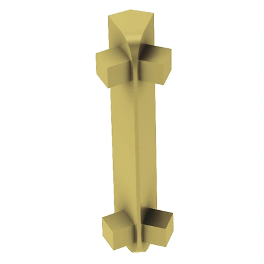 Schluter Systems Rondec-ct 0.5‑in W X 2.075‑in L Satin Brass Anodized Aluminum Inside Corner Tile Edge Trim