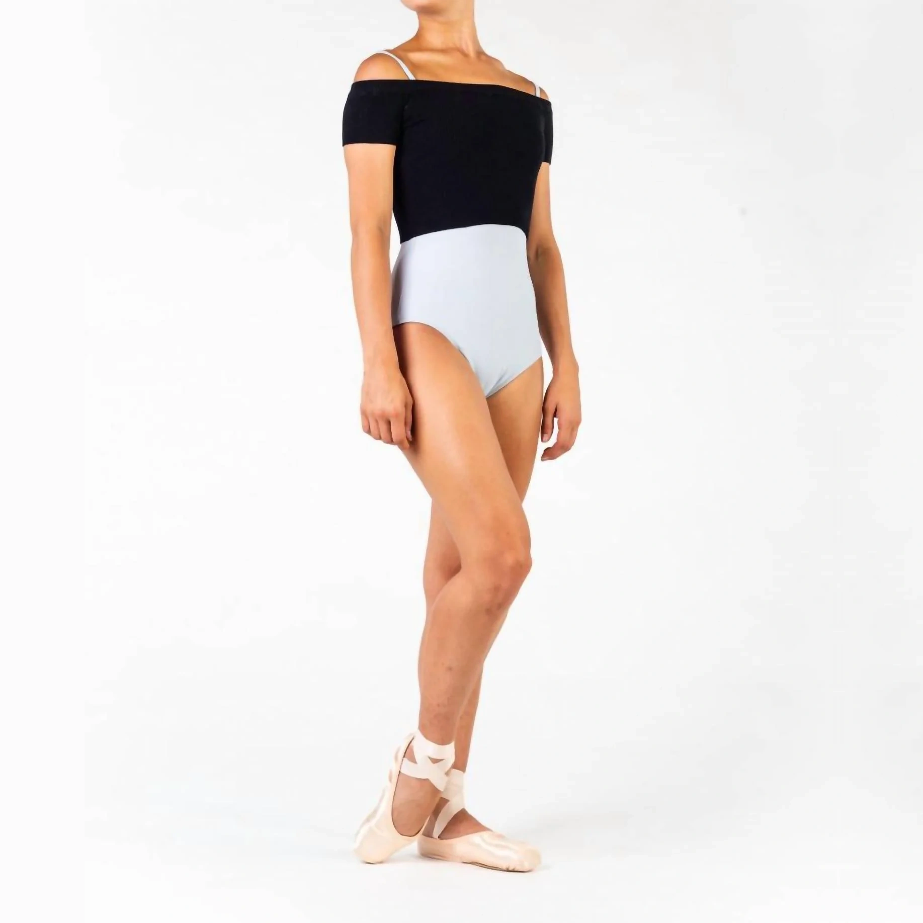 Capezio - Ribbed Knit Cropped Sweater - Xs