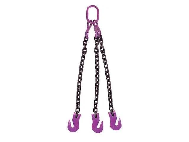 3 Leg Chain Sling W/ Grab Hooks