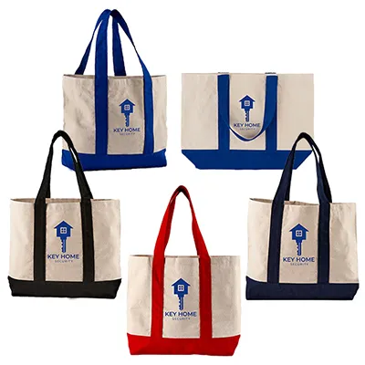 Logo Printed Newport Cotton Canvas Boat Tote