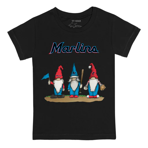 Miami Marlins Gnomes Tee Shirt - 3t/white