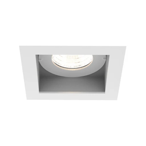 Eurofase Tgo1st Tango 1 Light 15w Square Led Fixed Downlight With Trim, Linear Spread Lens - 3500k/white/15°
