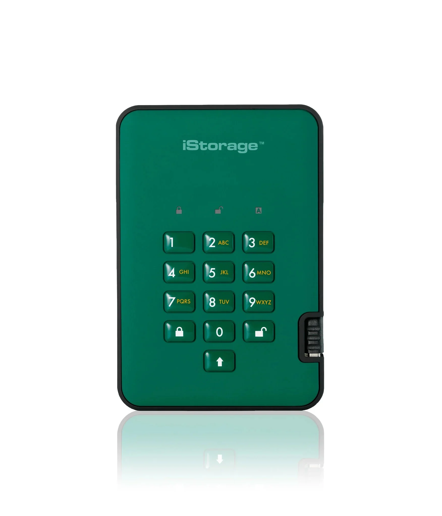 Istorage Diskashur2 - Secure Encrypted External Solid State Drive In Green - 2 Tb