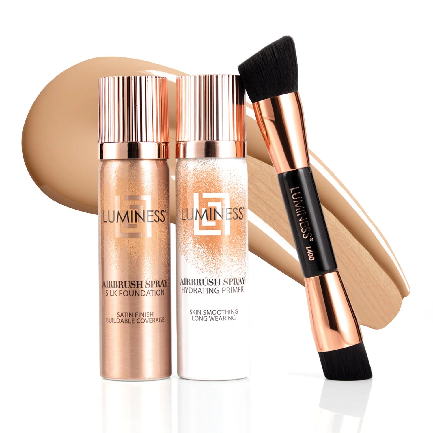 Airbrush Spray Silk Foundation Starter Kit - Deep Rich 150