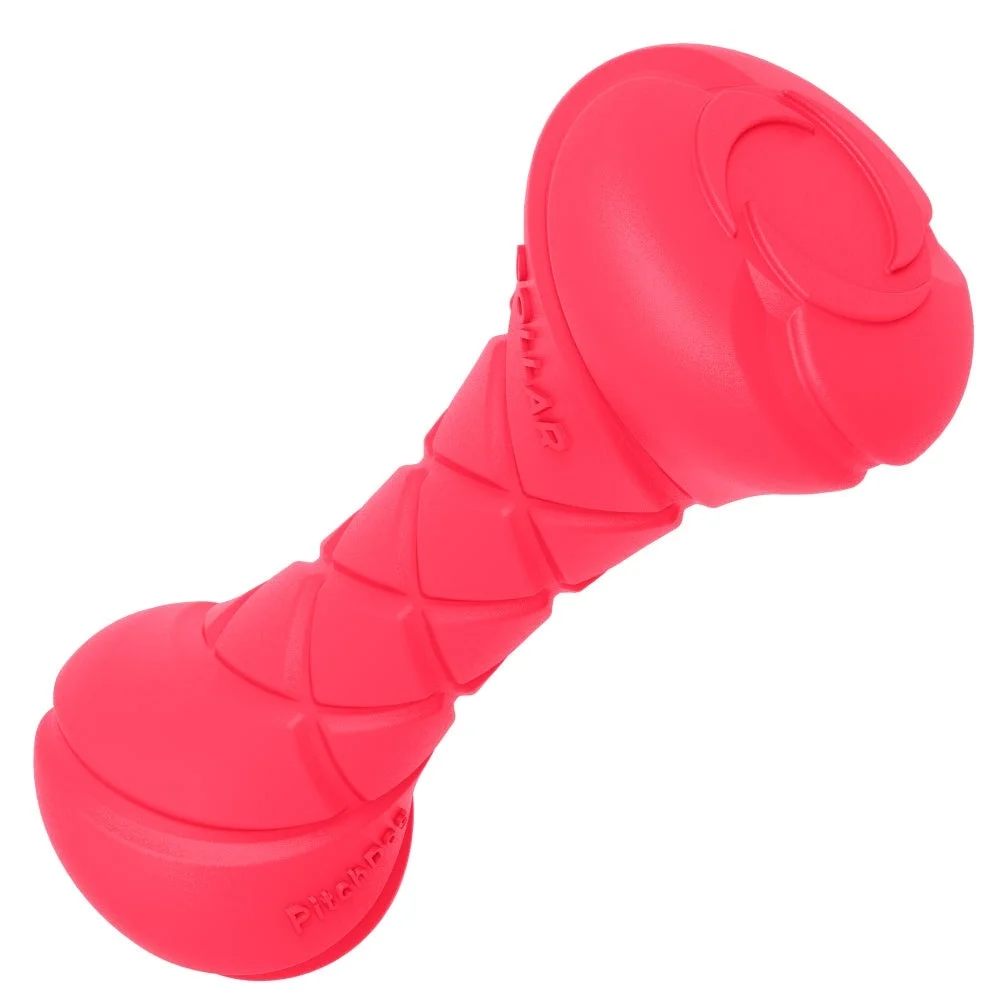 Safe And Durable Barbell-shaped Dog Toy - Pink