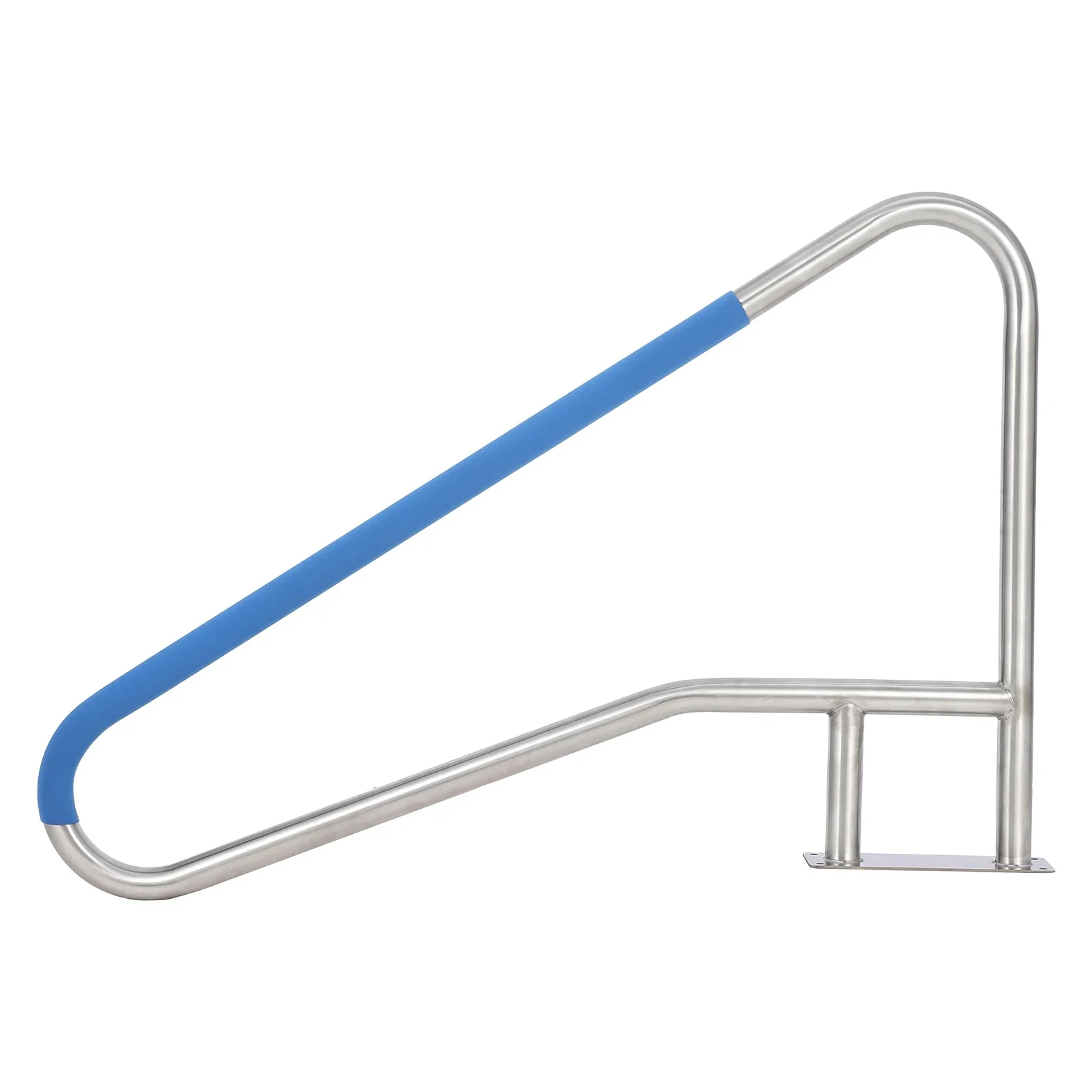 Garvee 55″×32″ Pool Handrail For Inground Pools, Rustproof Pool Rail, Stainless Steel Swimming Pool Ladder Handrail With Non-slip Grips & Easy Installation
