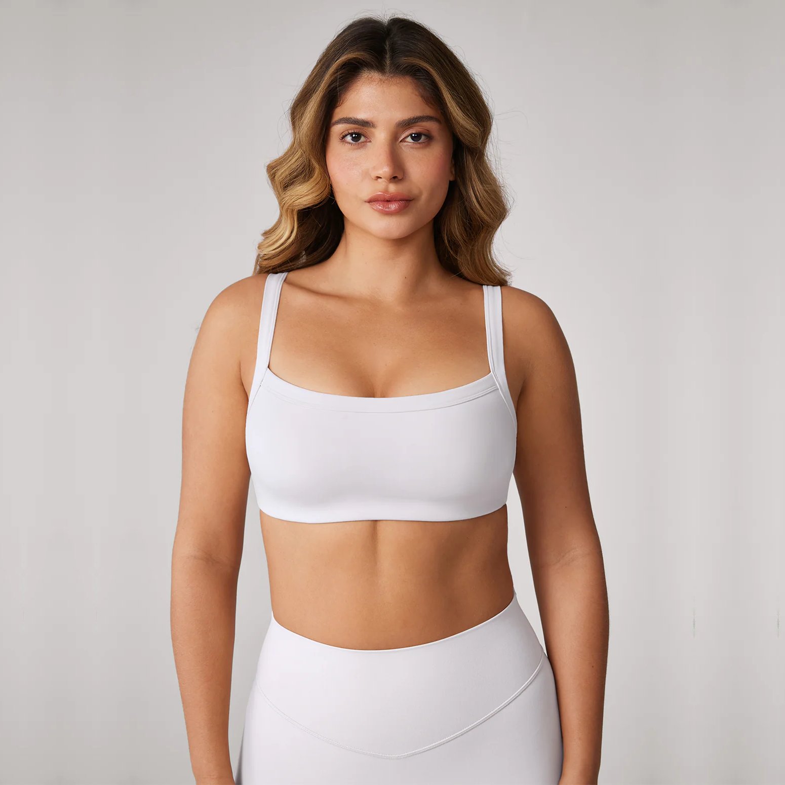 Hugcurve Adjustable Square Workout Bra - Black/l
