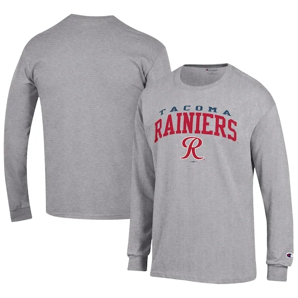 Men's Tacoma Rainiers Champion Gray Jersey Long Sleeve T-shirt