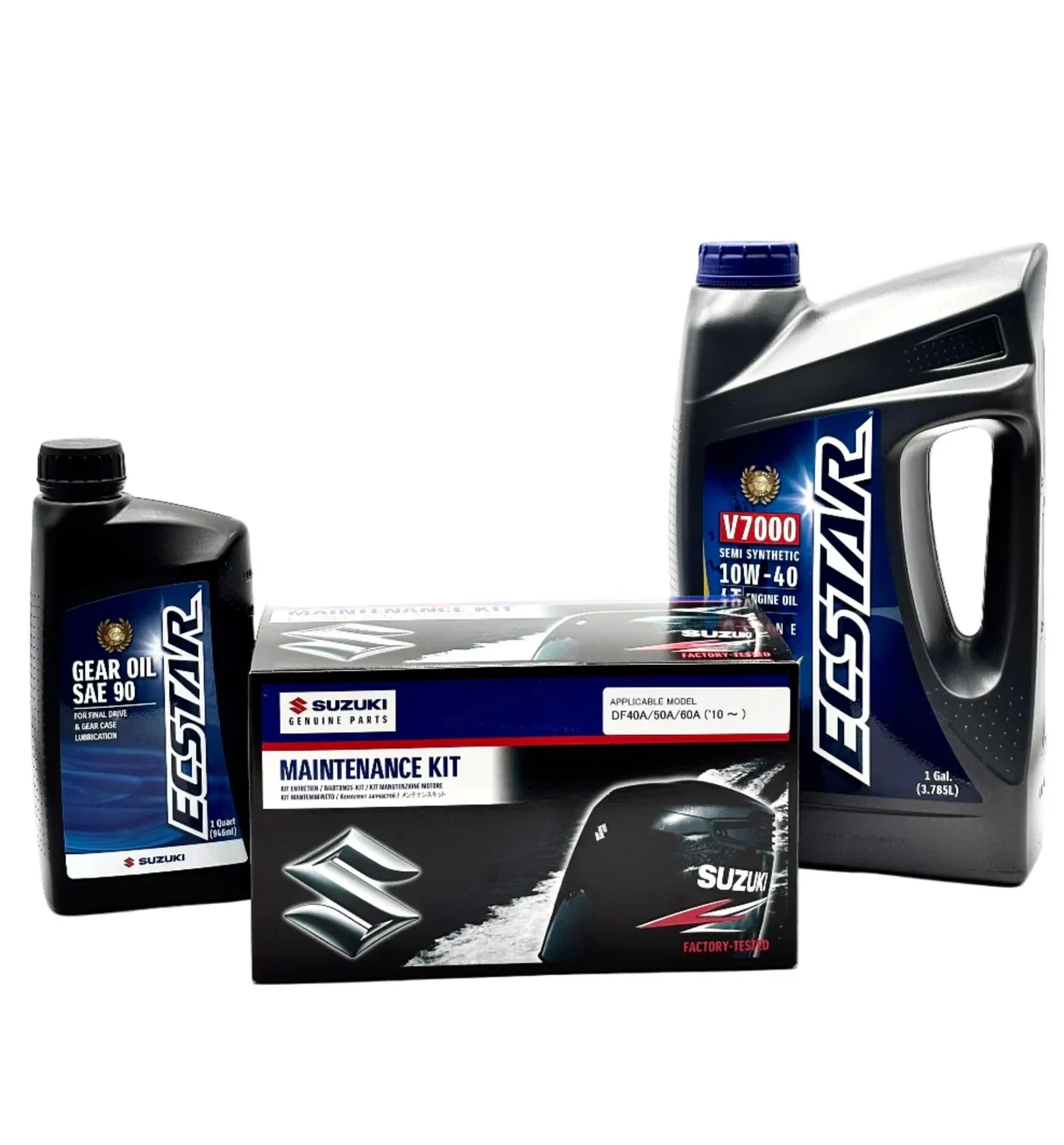 Suzuki Df50a Service Kit - 10w40 Ecstar Oil - 2010-current - 17400-88813 Supersedes 17400-88812