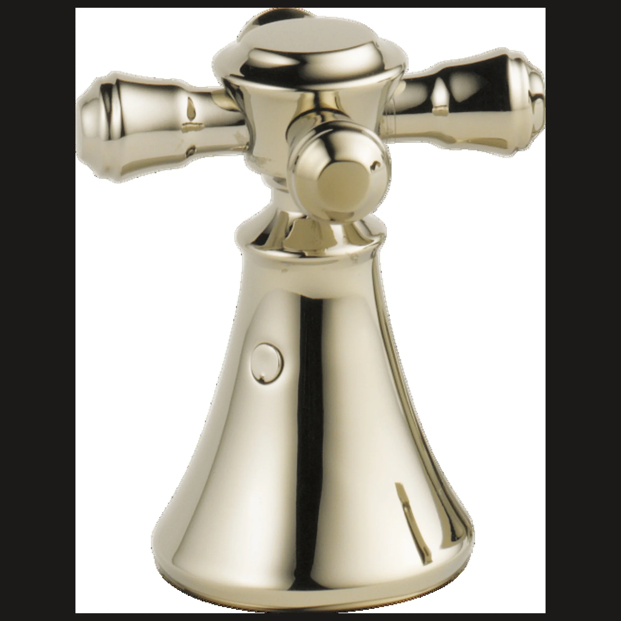 Delta Cassidy:h295 Metal Cross Handle Set - Deck Mount Bathroom & Bidet - Polished Nickel