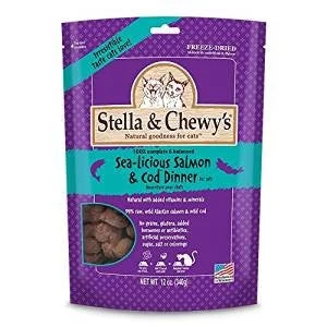 Stella & Chewy's 3.5 Oz. Freeze-dried Sea-licious Salmon & Cod Dinner For Cats