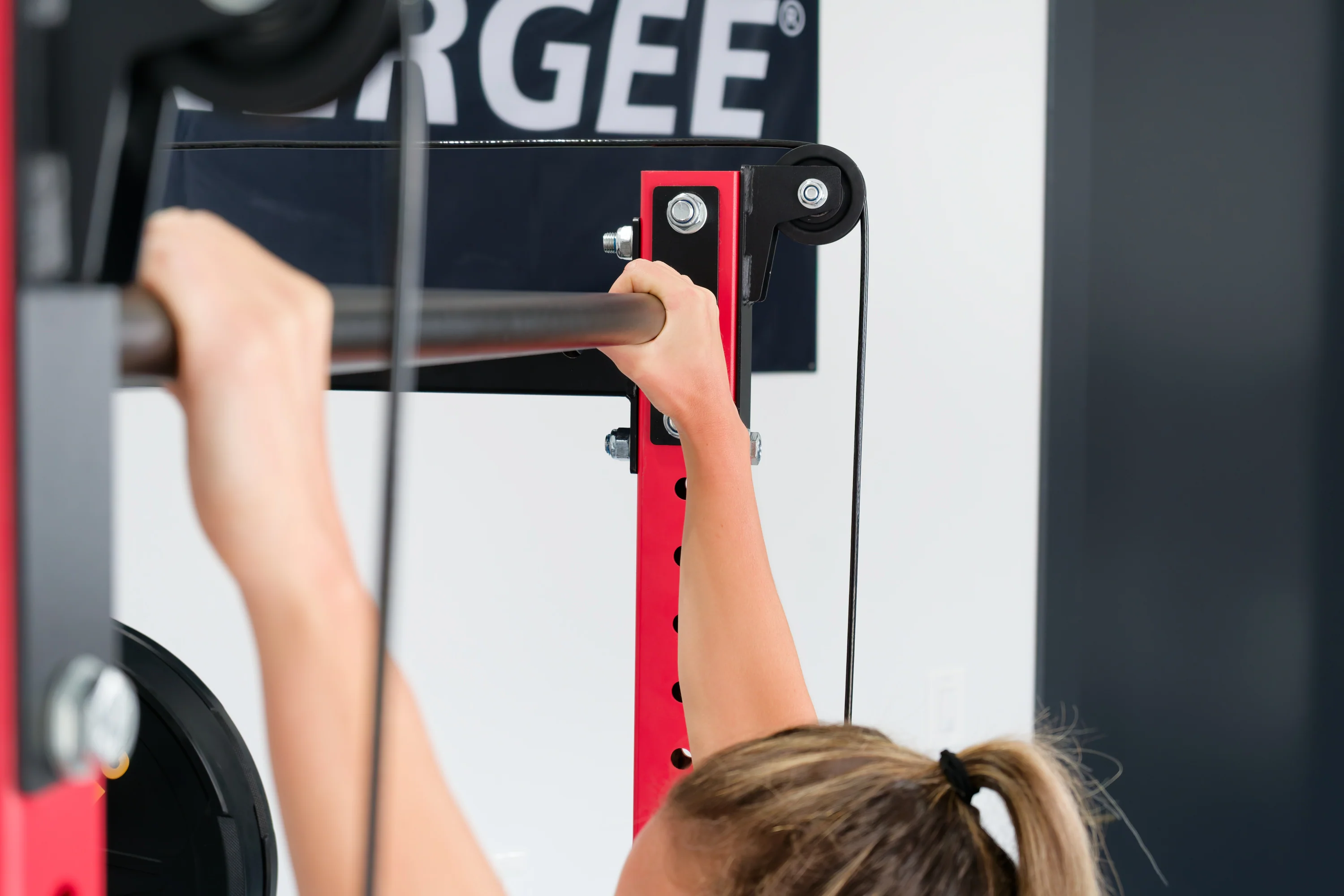 Synergee 2300 Series Power Cage With Smith Machine - Red/16"/24"