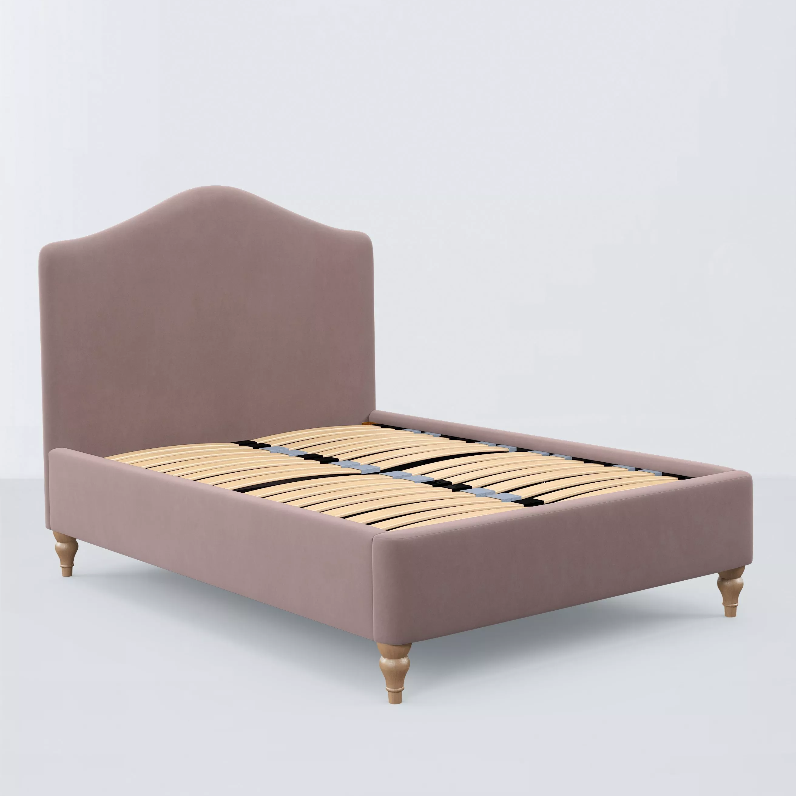 John Lewis Alice Raised Ottoman Storage Upholstered Bed Frame, Deep Velvet Heather