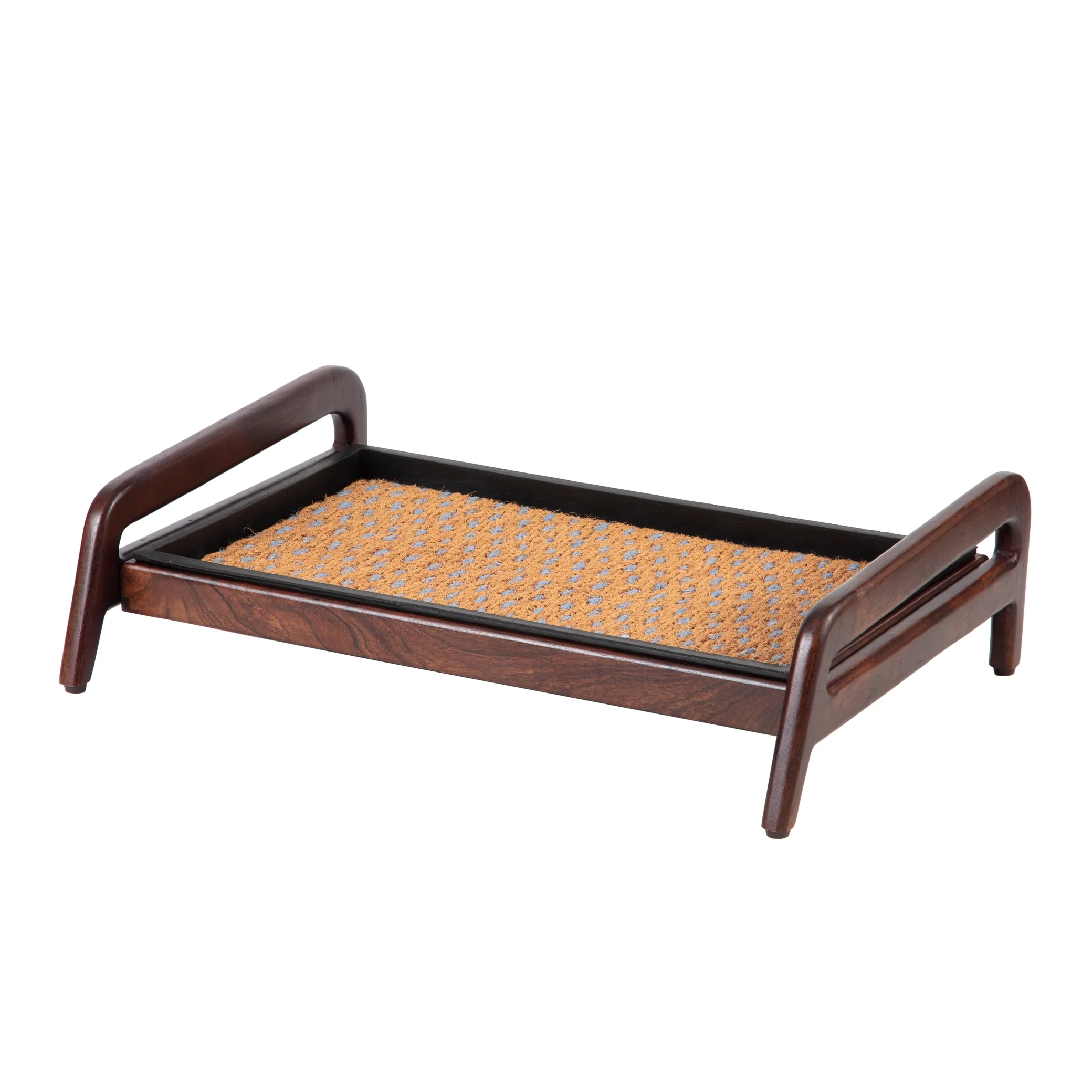 Wooden Boot Tray (single Tier) My Blue Heaven