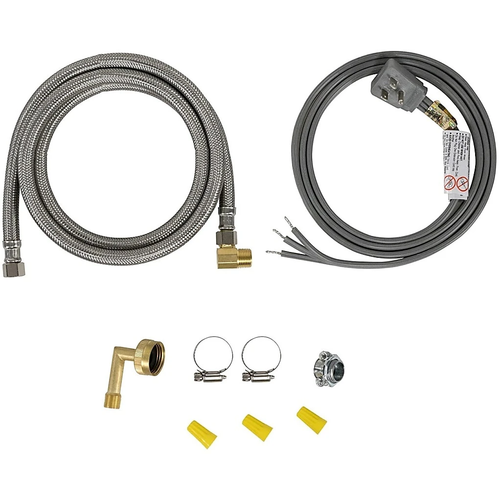 Dishwasher Installation Kit With Right-angle Plug Head