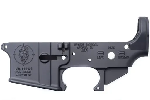 Spike's Tactical Zombie Stripped Lwr 5.56 Black