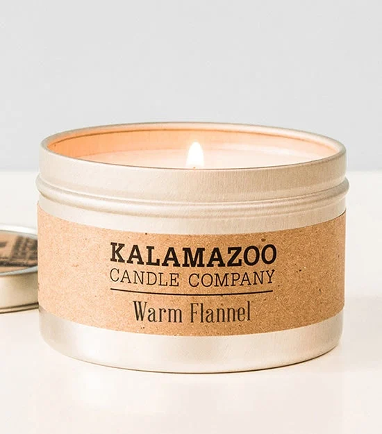 Warm Flannel Candle - Classic Candle Tin