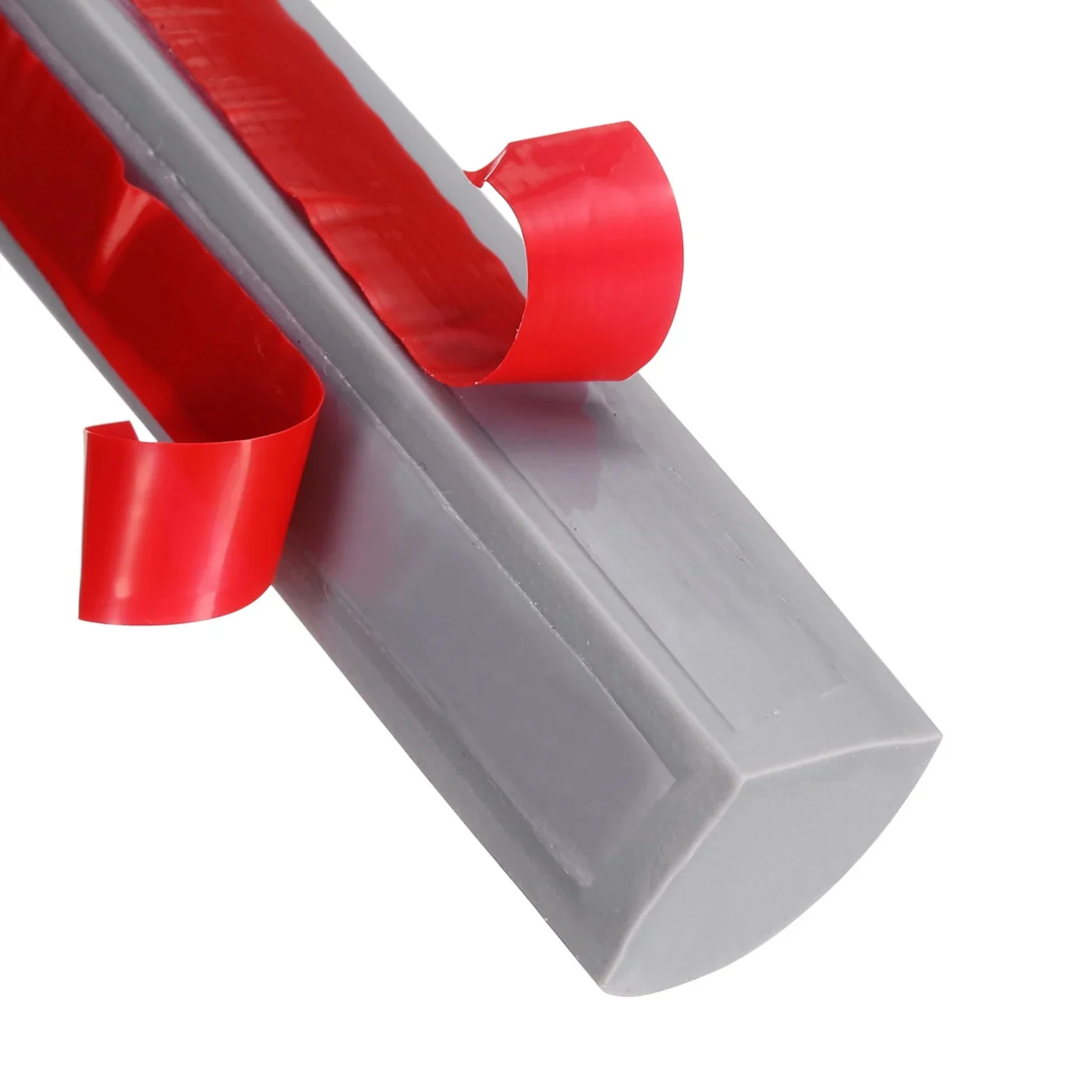 1/2"x1/2"x79" Flexible Quarter Round Wall Trim Double Self-adhesive Gray