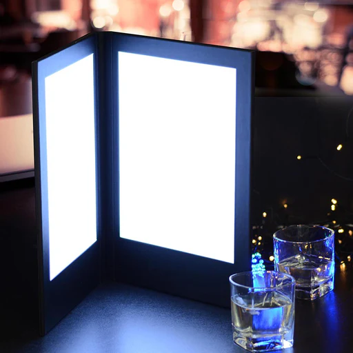 Yescom Led Back Lit Menu Holder 8.5x14in - Single-view 4ct/pk