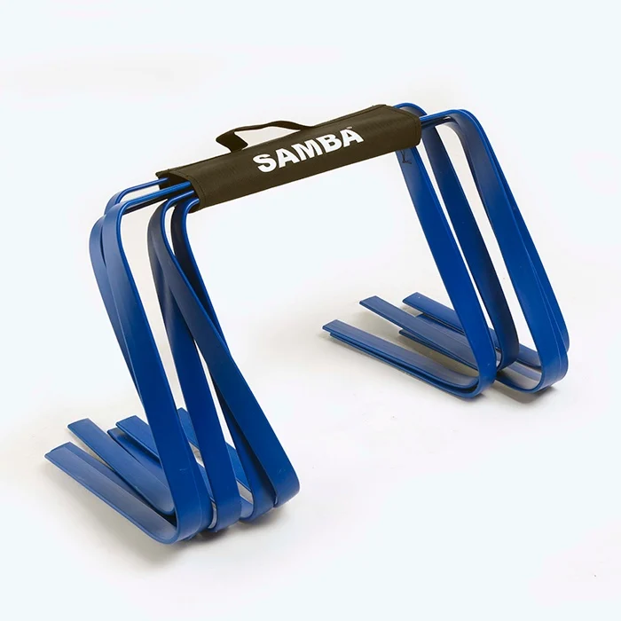 Samba Speed And Agility Flat Hurdles - 12 Inch - Blue