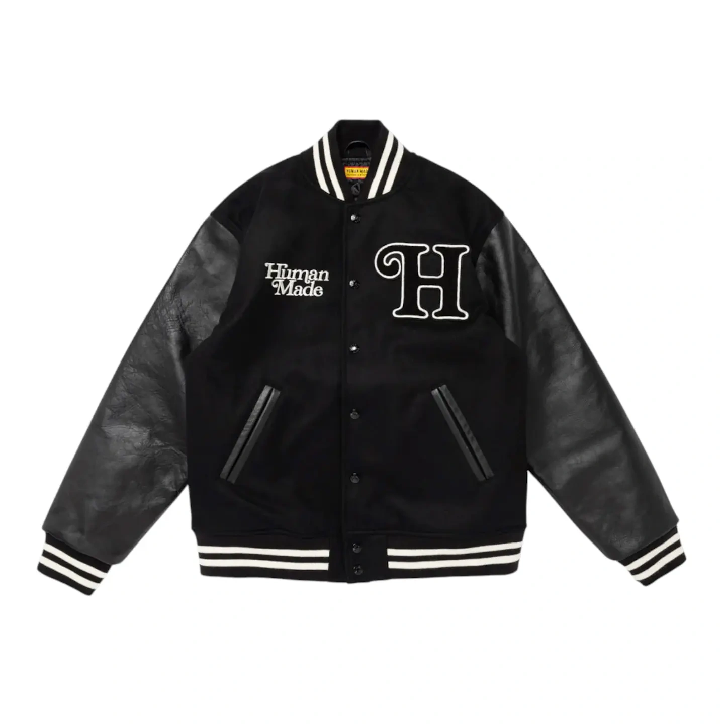 Human Made X Verdy Varsity Jacket Black