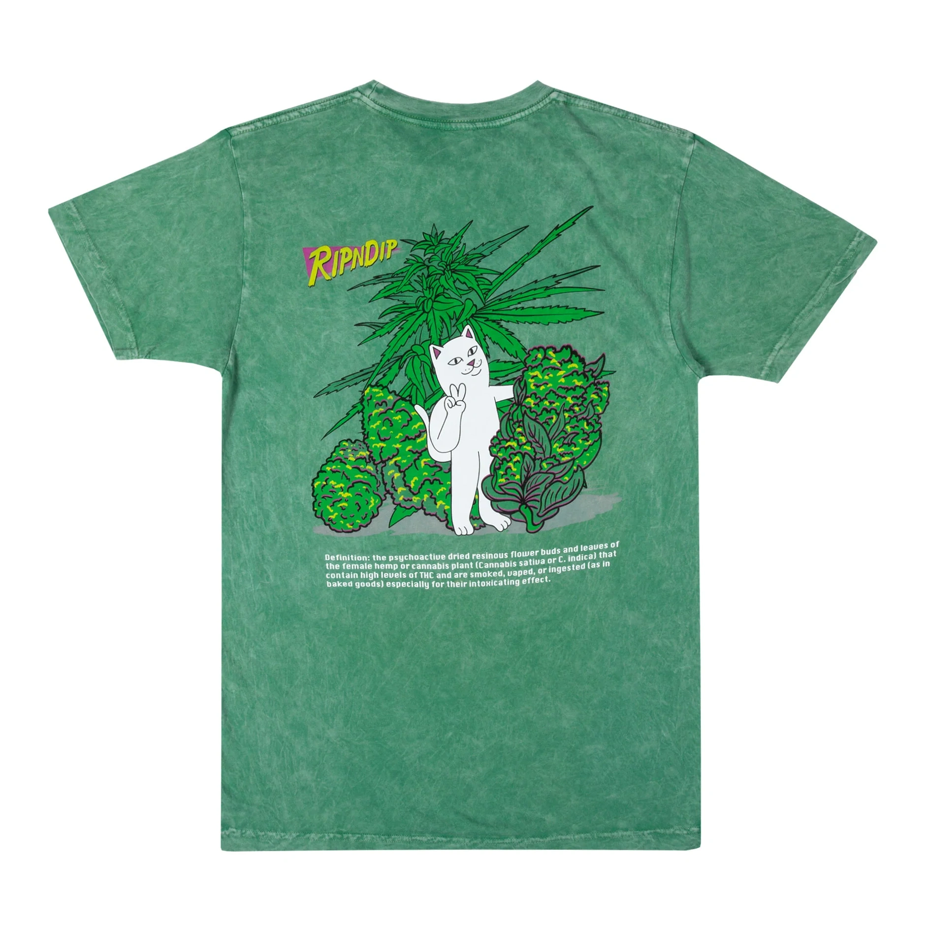 Purple Haze Tee (green Vintage Wash)