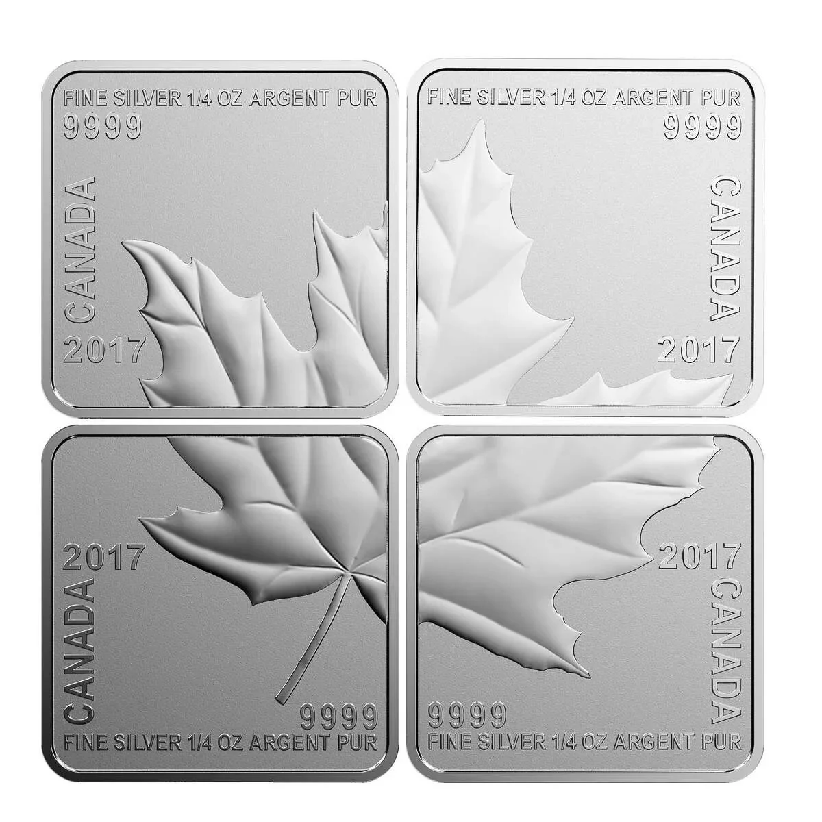 2017 Maple Leaf Quartet - Pure Silver 4-piece Set