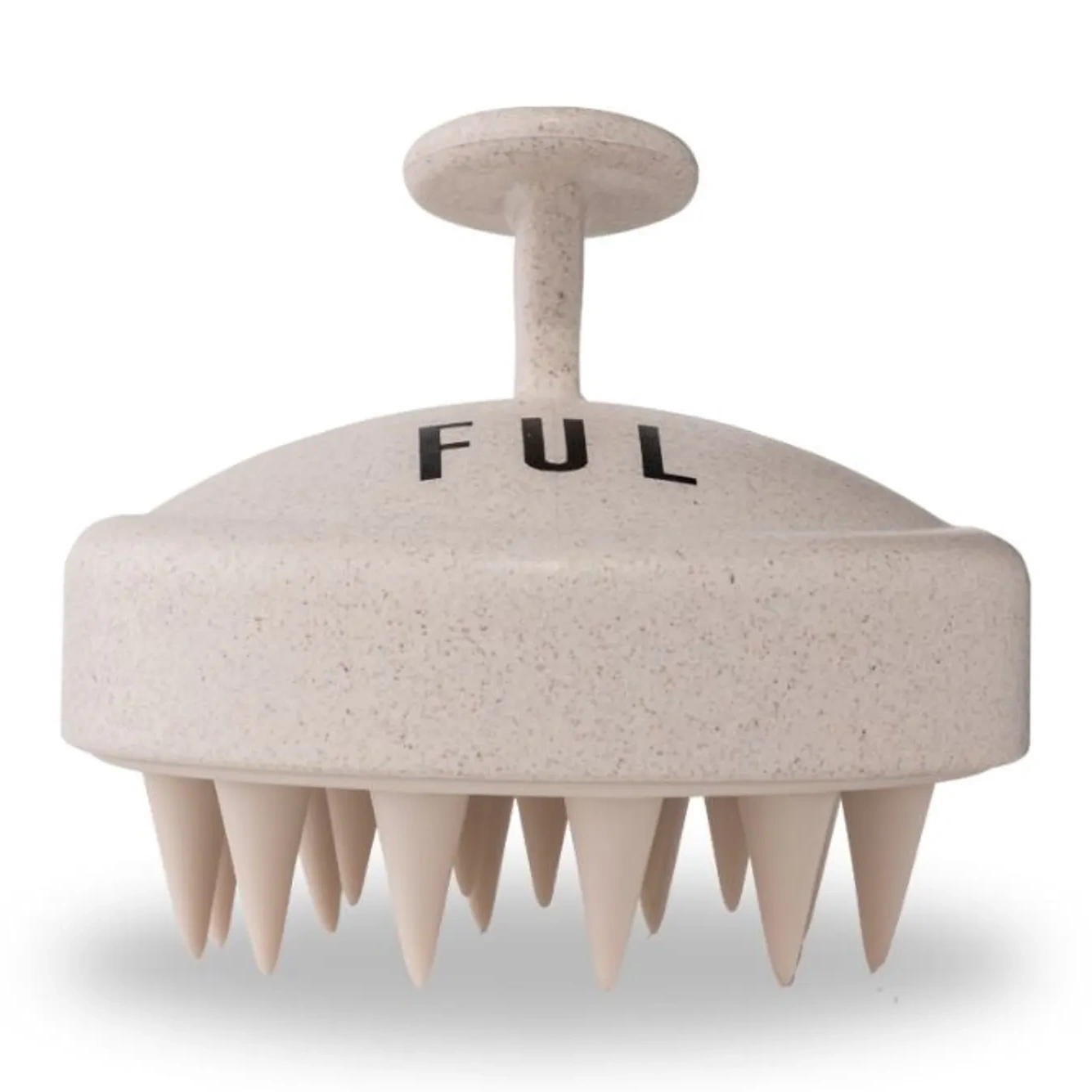 Scalp Massager Brush White – Silicone Exfoliator For Hair Growth, Flakes & Deep Cleansing