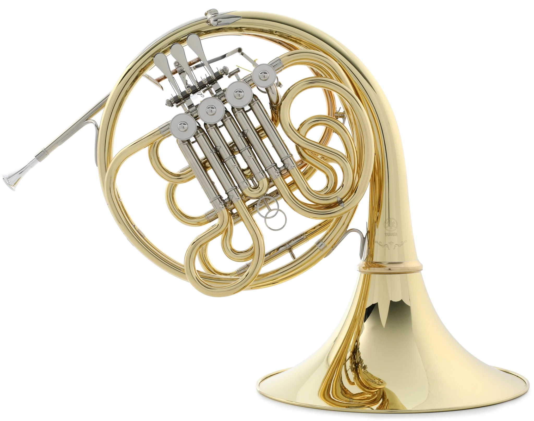 Yamaha Yhr-671d Professional Double French Horn - Yellow Brass With Detachable Bell
