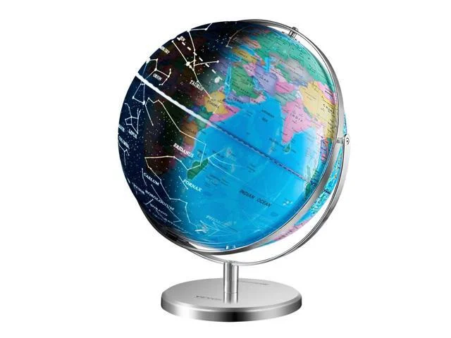 Illuminated World Globe With Stand