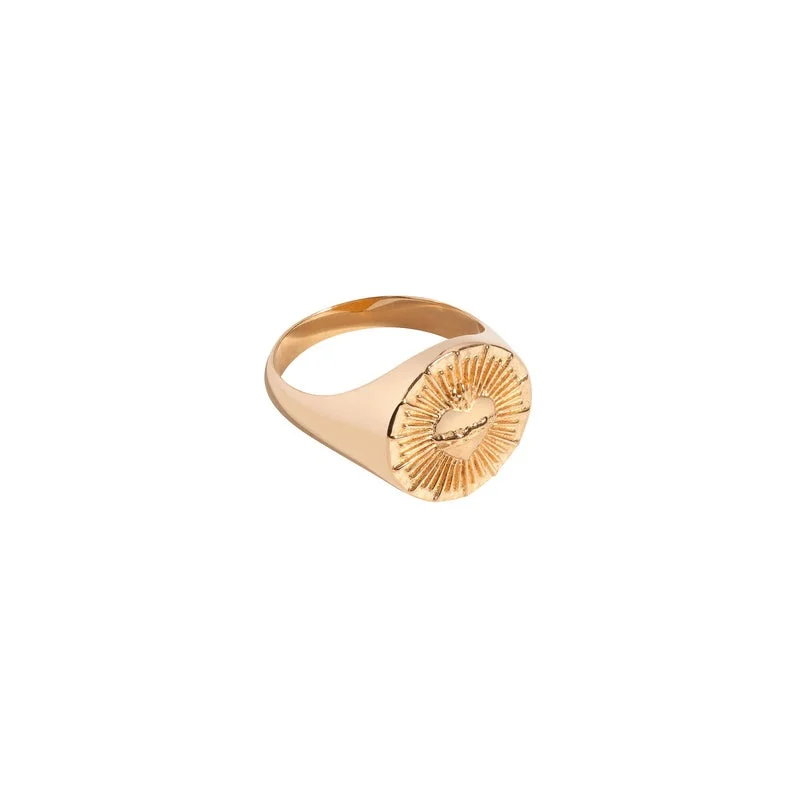 Sacred Heart Signet Ring - 7