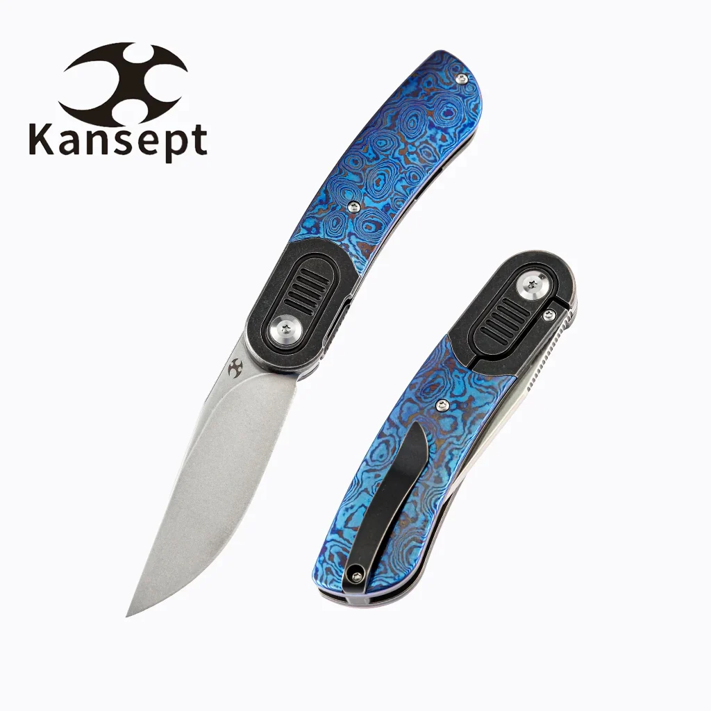 Reverie K2025a4 Black Anodized Titanium Bolster + Timascus Scales Handle Cpm-s35vn Blade With Justin Lundquist Design