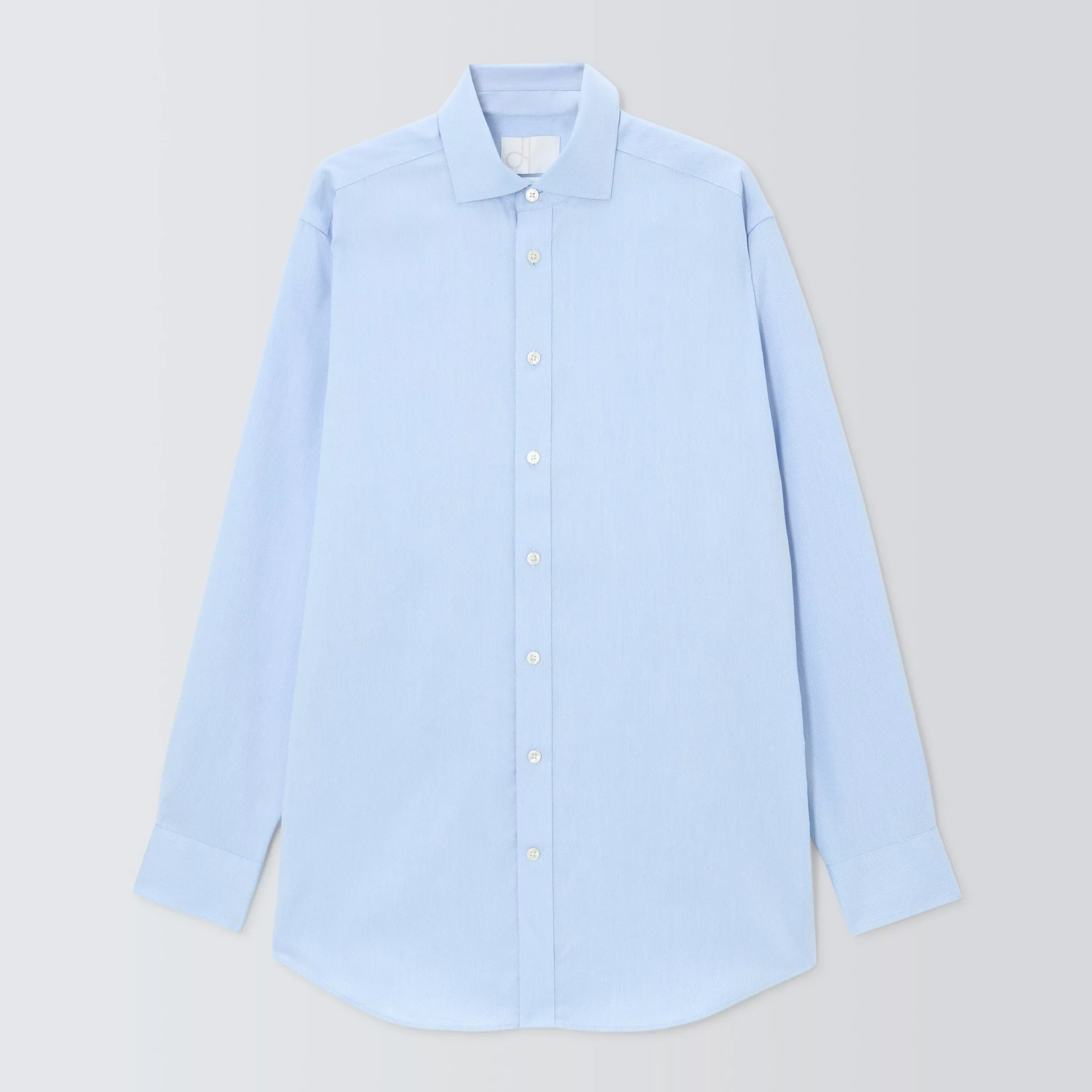 John Lewis Regular Fit Dobby Shirt, Light Blue, 15r