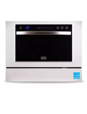 Black & Decker Compact Countertop Dishwasher, 6 Place Settings