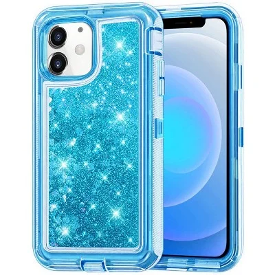Entronix Case Compatible With Iphone 11 - Liquid Glitter Triple-layer Heavy Duty Protection